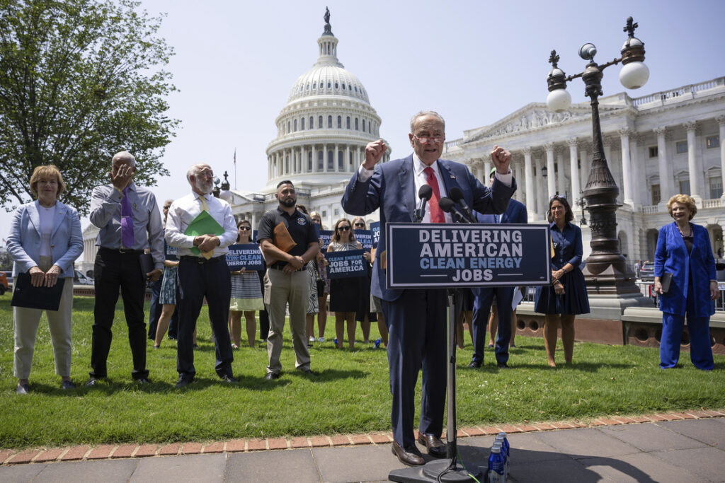On anniversary of climate bill deal, Democrats want more
