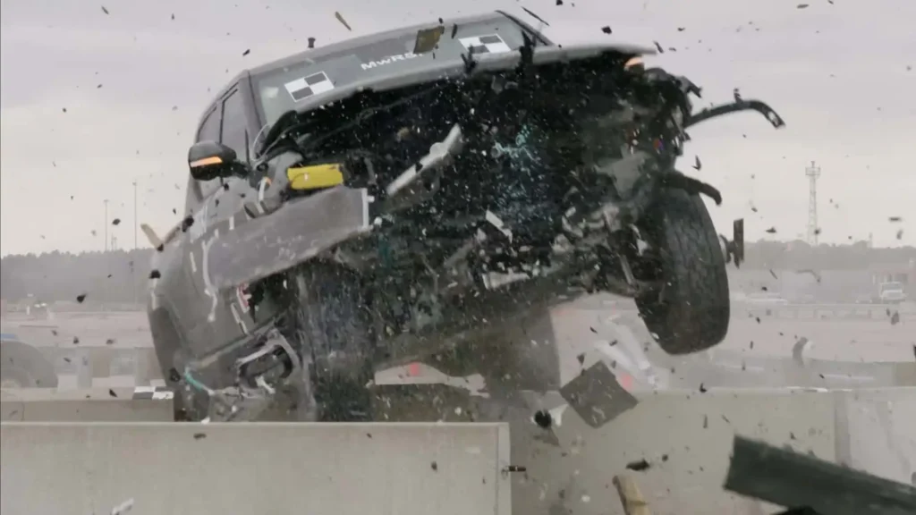 Crash tests indicate nation’s guardrail system can’t handle heavy electric vehicles