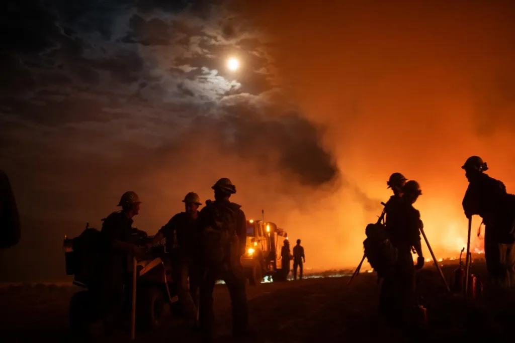 Northwestern Colorado fires damaged crucial electric lines, threatening natural gas production for the nation