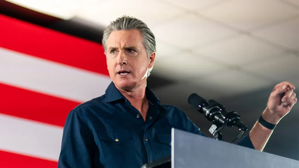 Newsom pushes climate record abroad as Californians shoulder America’s highest gas costs