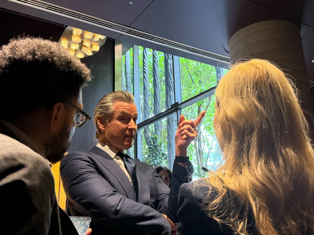 The hottest ticket in Brazil just might be a meeting with Gavin Newsom